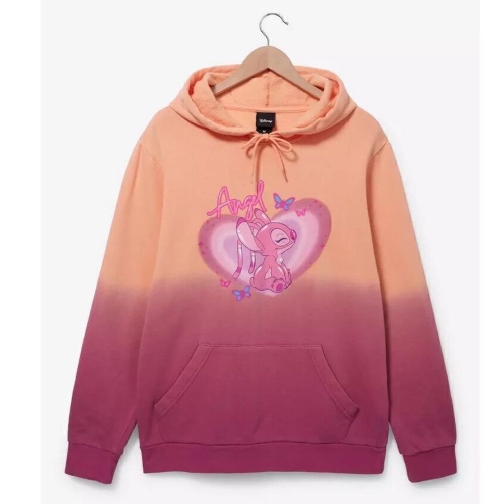 Disney Lilo & Stitch Angel Split Dye Sweatshirt - (Lg)